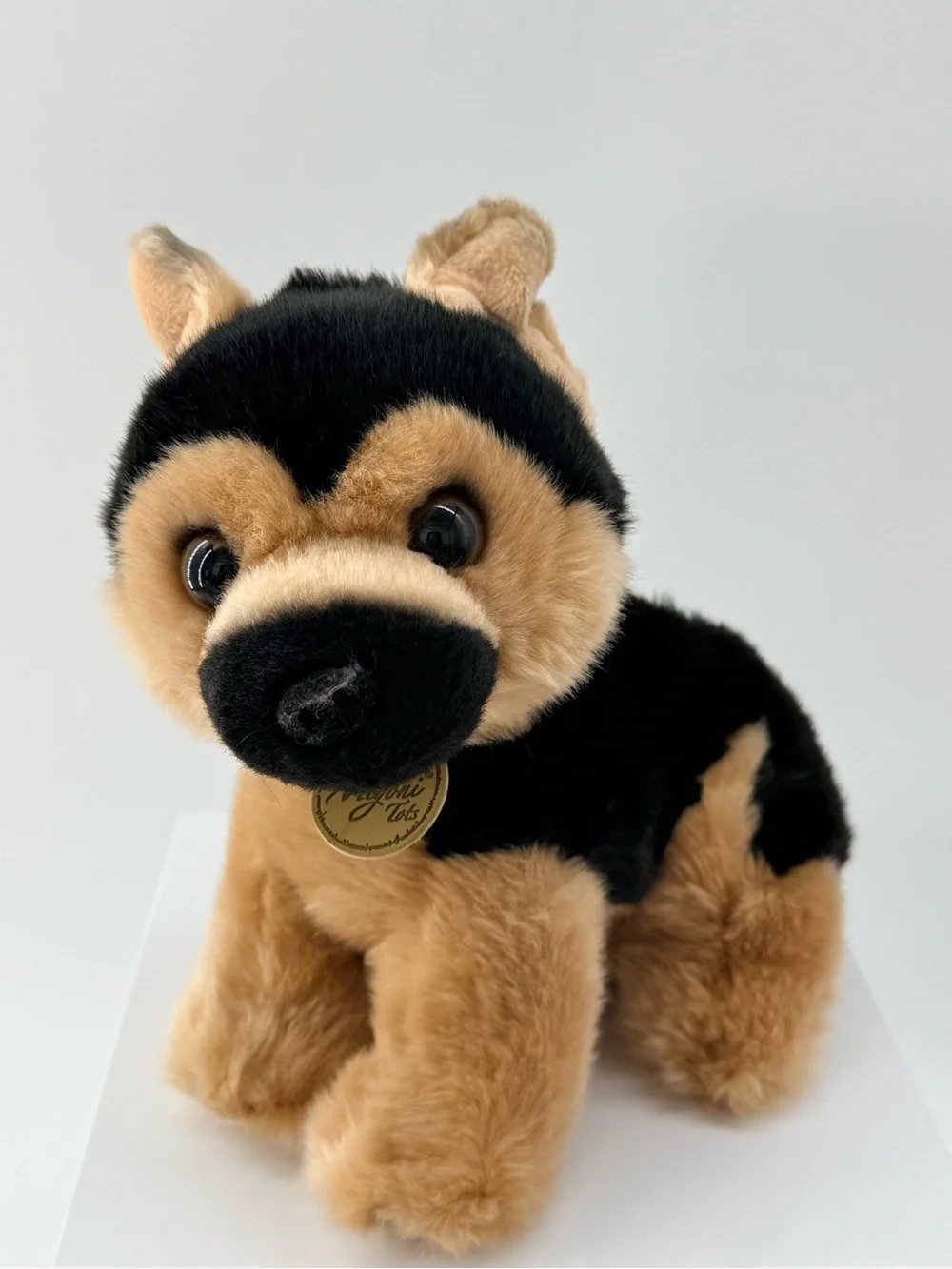 Soft Plush German Shepherd Puppy Toy - Black & Tan